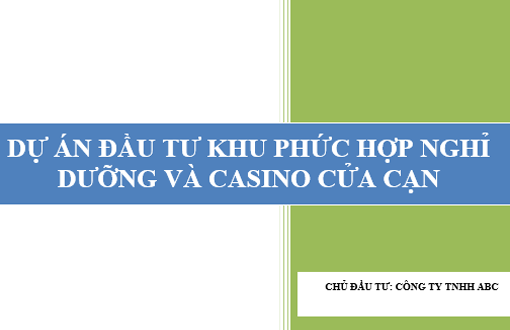 Lập Dự án đầu tư phức hợp khu nghỉ dưỡng và Casino Phú Quốc - DA001