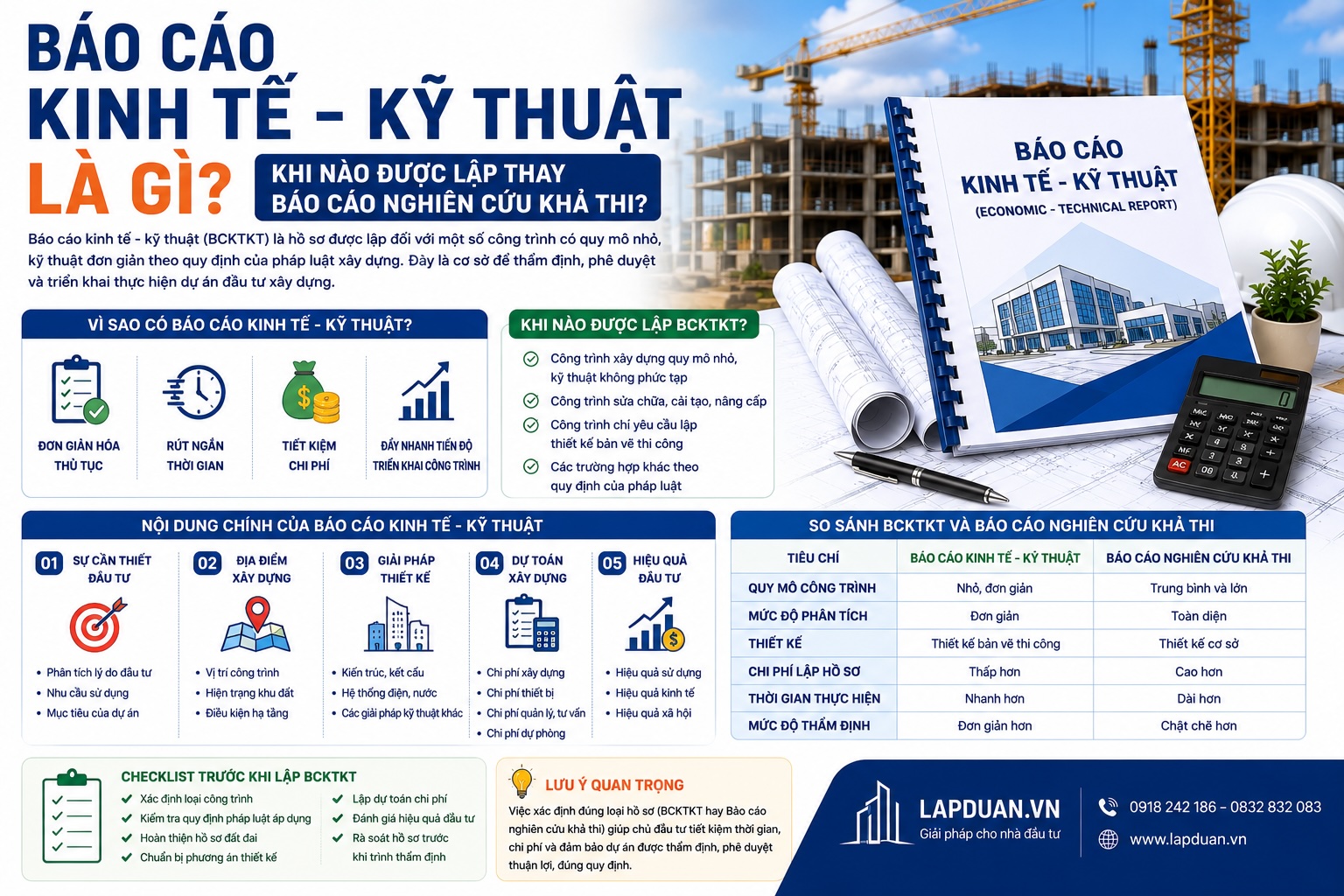 Báo cáo kinh tế - kỹ thuật là gì? Khi nào được lập thay Báo cáo nghiên cứu khả thi?