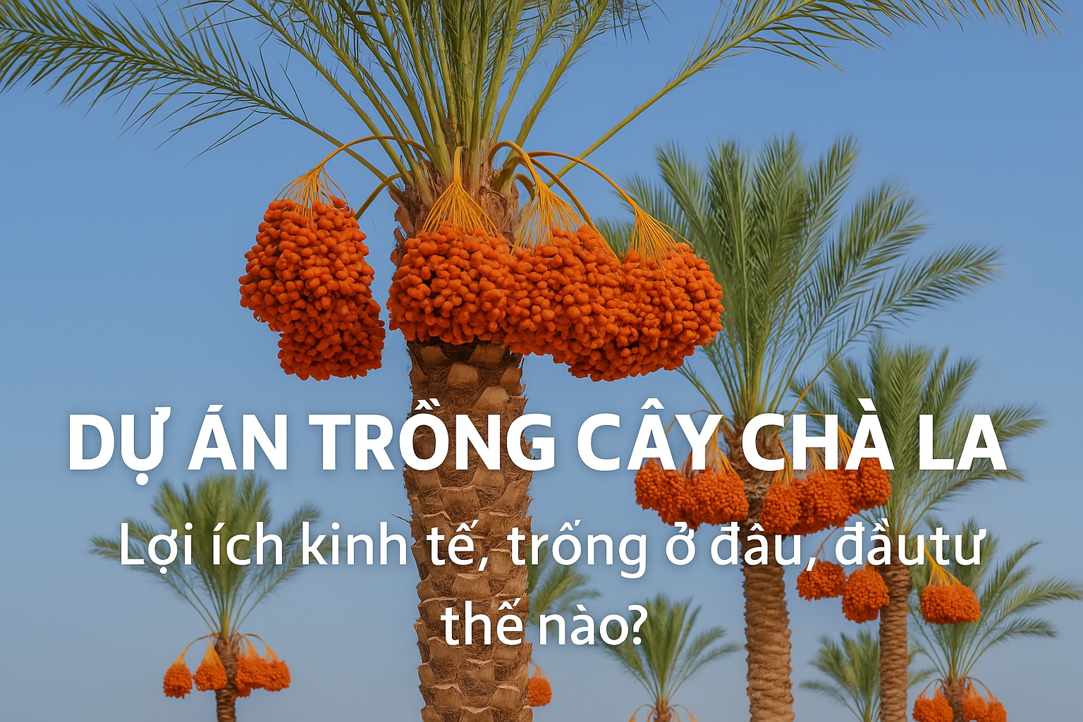 Dự án trồng cây chà là - Lợi ích kinh tế, trồng ở đâu, đầu tư thế nào?