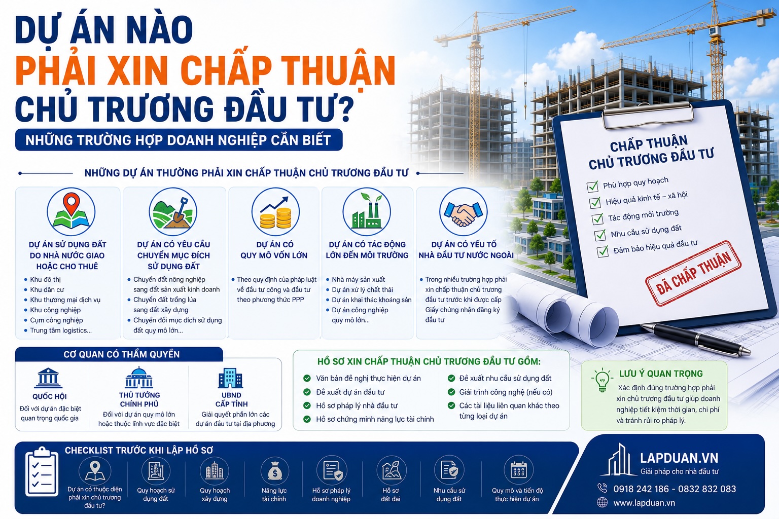 Dự án cần phải xin chủ trương đầu tư