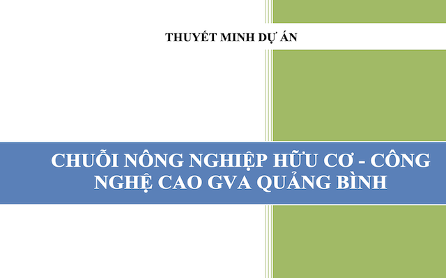 Dự án Chuỗi Nông Nghiệp Hữu Cơ - Công Nghệ Cao GVA Quảng Bình phát triển sản xuất nha đam và dược liệu, kết hợp công nghệ cao và nông nghiệp bền vững. Đây là cơ hội đầu tư tiềm năng với hiệu quả kinh tế cao và phát triển bền vững.