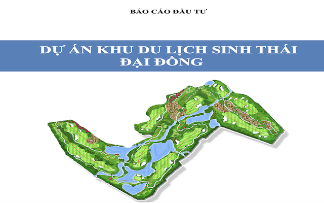 Dự Án Mẫu: Giới Thiệu Dự Án Khu Du Lịch Sinh Thái Nghỉ Dướng kết hợp sân Golf 18 lỗ Đại Đồng - DA046