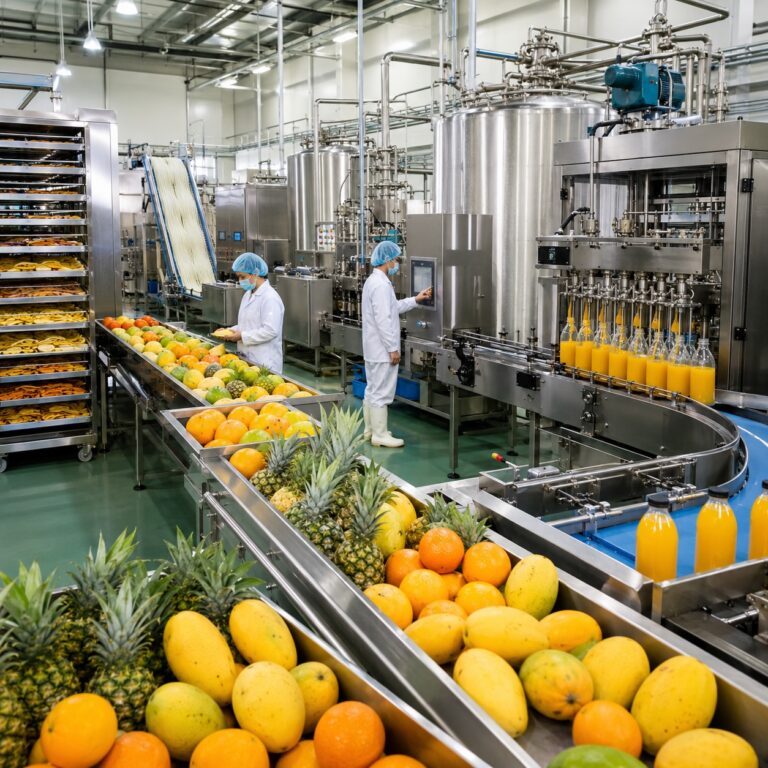 Mẫu dự án nhà máy chế biến nông sản, nước ép trái cây và thực phẩm từ gạo