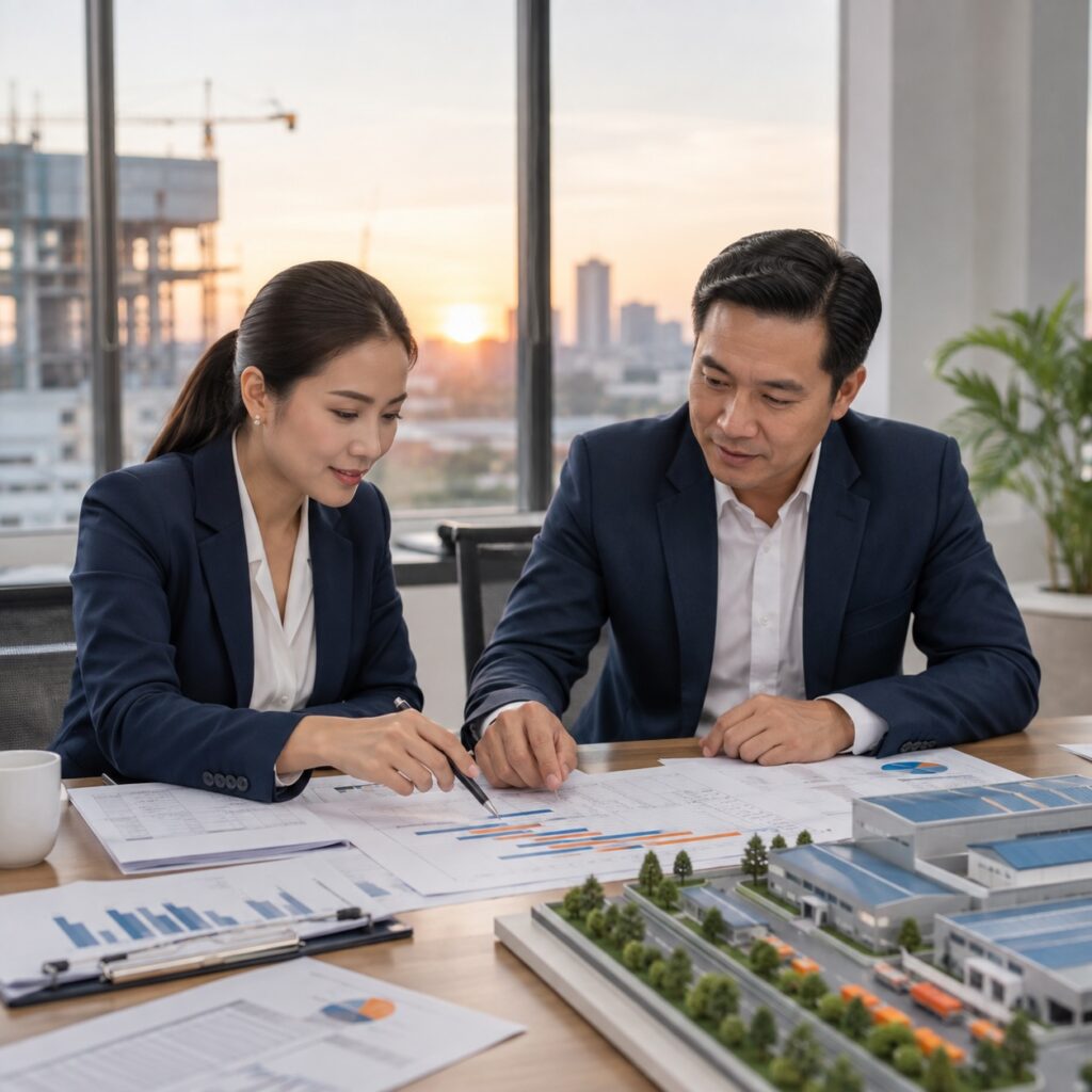 Tiến độ thực hiện dự án đầu tư gắn với nguồn vốn, kế hoạch xây dựng và vận hành.