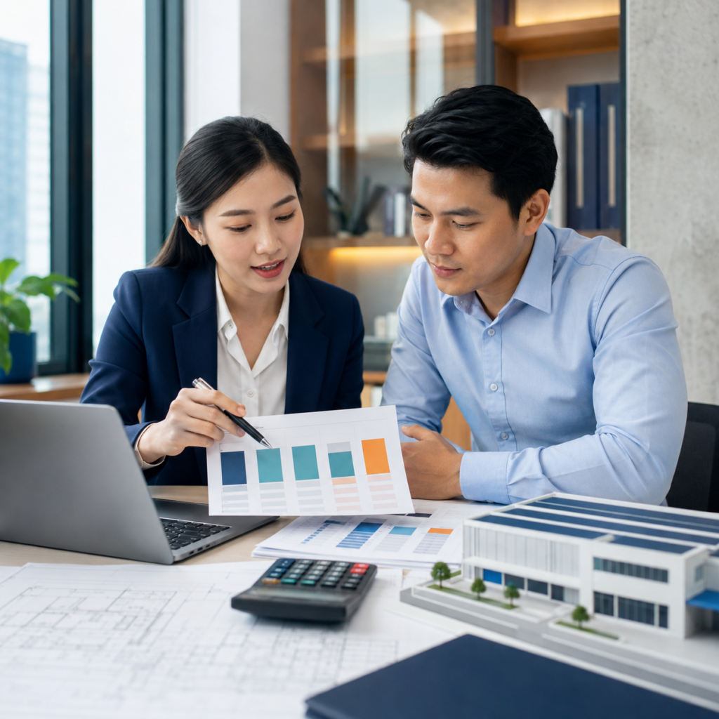 Chuyên gia và nhà đầu tư rà soát tổng mức đầu tư dự án trước thuế, VAT và sau thuế.